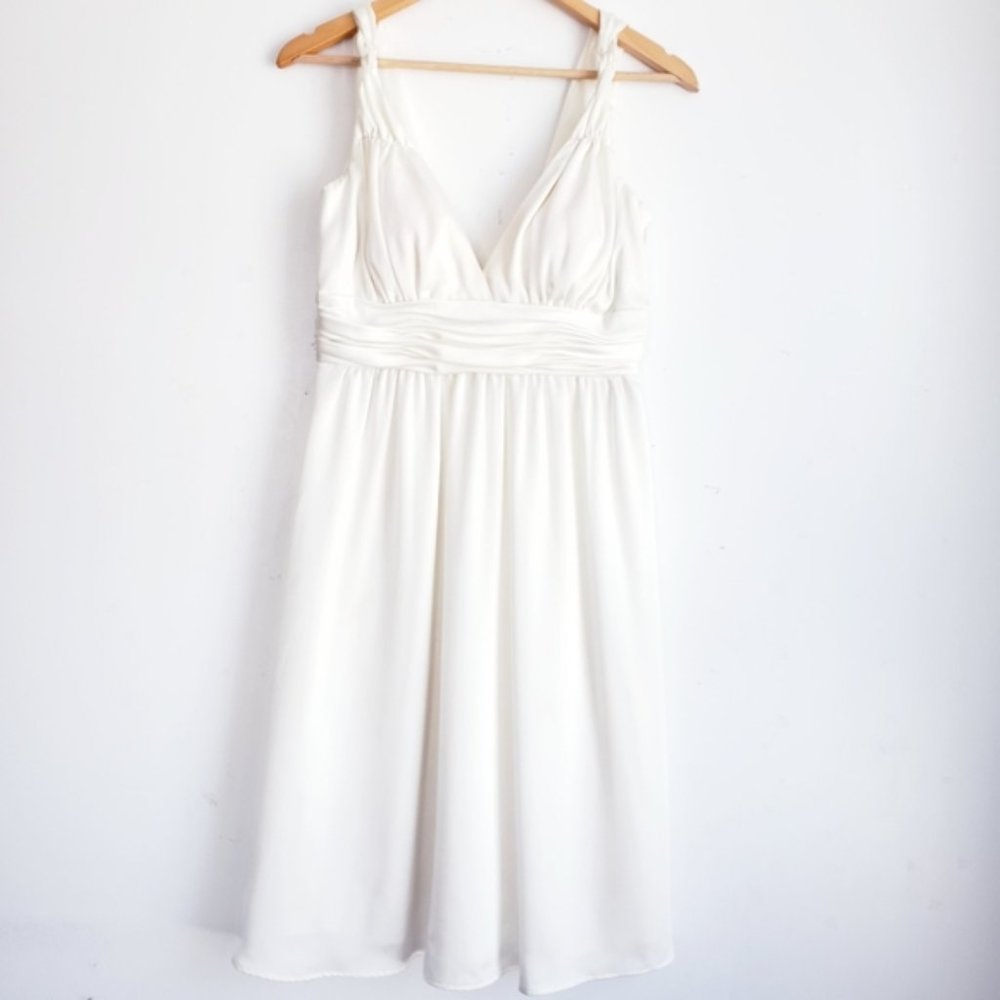 Calvin Klein Imperial Waist V-neck Dress.